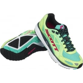 Palani Trainer Womens Road Running Shoes Green/Pink