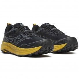 Peregrine 16 Gore-Tex Mens Waterproof Trail Running Shoes Black/Oil
