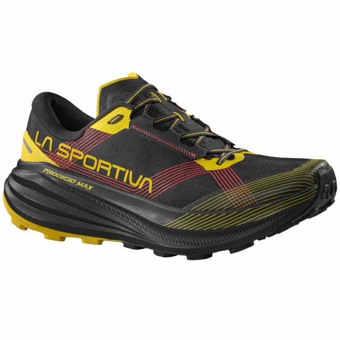Prodigio Max Mens Trail Running Shoes Black/Yellow