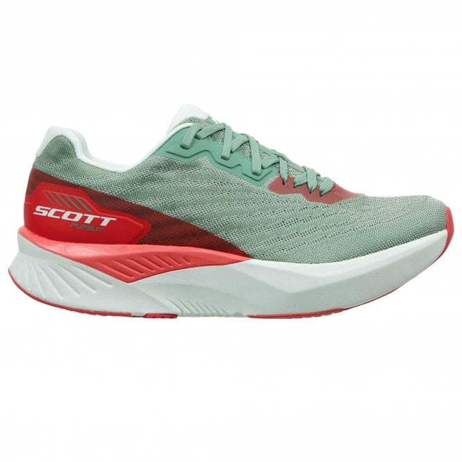 Pursuit Womens Road Running Shoes Green/Coral Pink