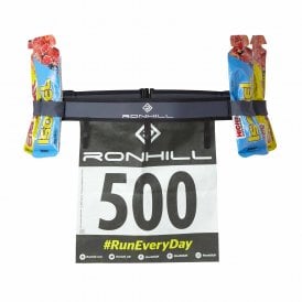 Race Number Belt with Gel Loops Charcoal
