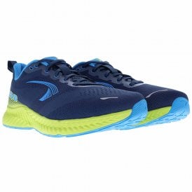 RoadFly Wide Mens Running Shoes Navy/Blue/Lime