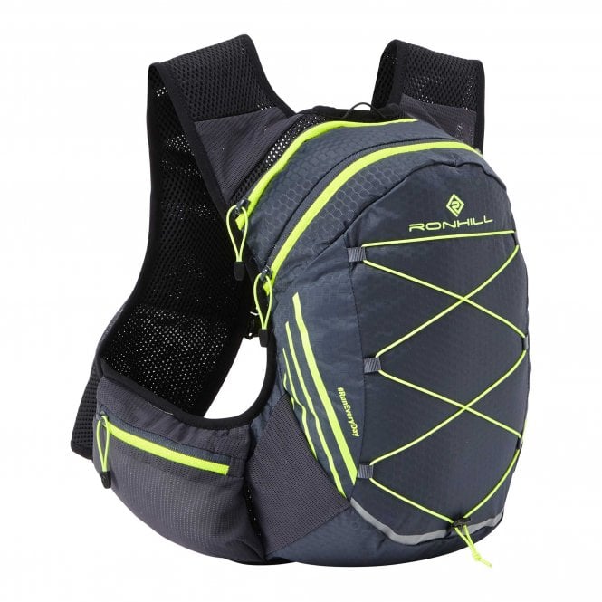 Pioneer 8L Running Hydration Vest Charcoal/Fluo Yellow (SS20)