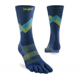 Run Lightweight Crew Running Toe Socks Glow