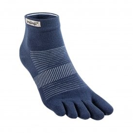 Run Lightweight Mini-Crew Unisex Running Toe Socks Navy