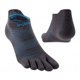 Run Lightweight No-Show Unisex Running Toe Socks Carbon