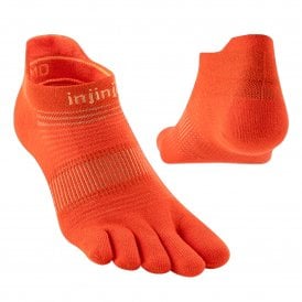 Run Lightweight No-Show Unisex Running Toe Socks Flame