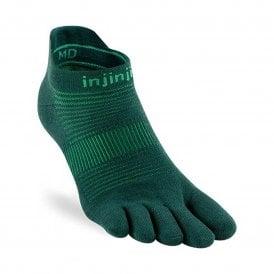 Run Lightweight No-Show Unisex Running Toe Socks Jade