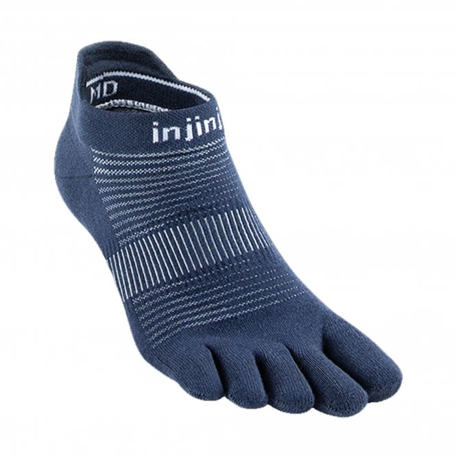 Run Lightweight No-Show Unisex Running Toe Socks Navy