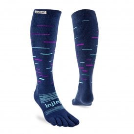 Snow Over the Calf Toe Socks Twilight