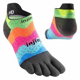 Spectrum Run Lightweight No-Show Running Toe Socks Sprinkles