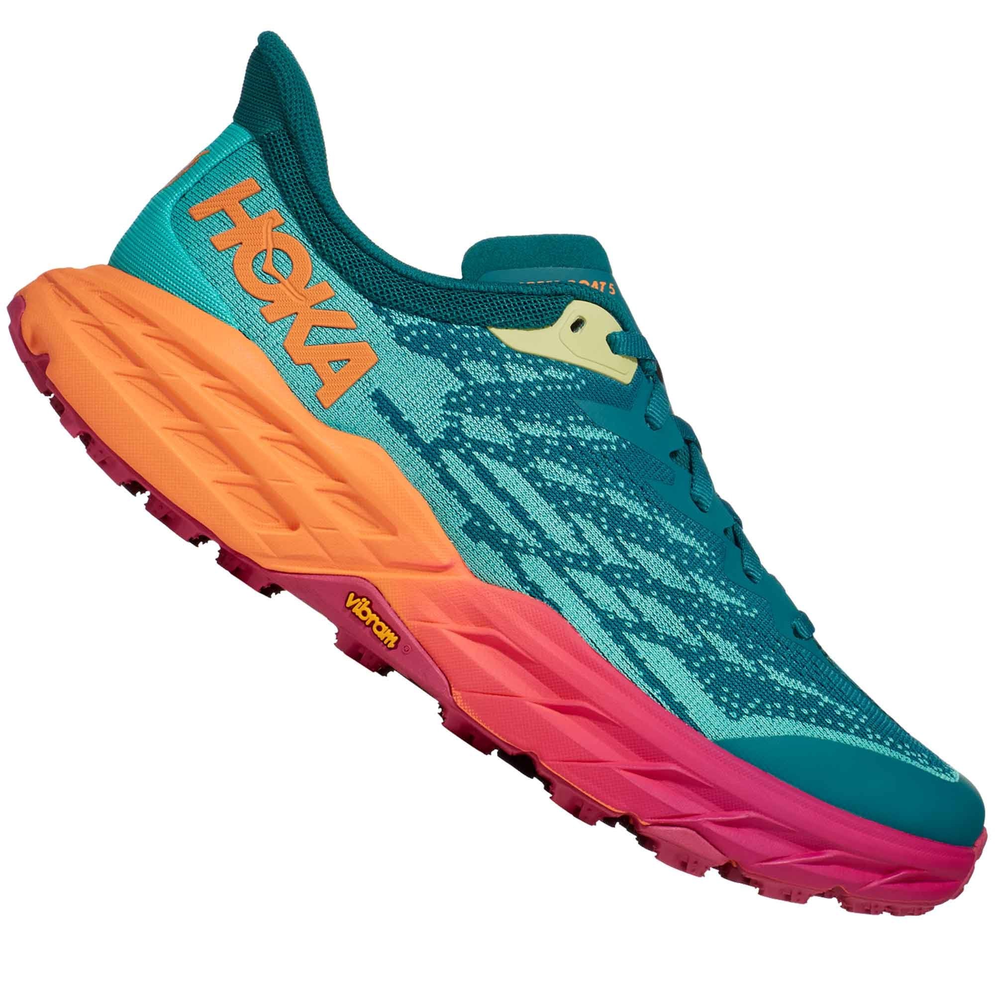 Hoka One One Speedgoat 5 1123157 Mens Sneakers 7D Castlerock Flame Shoes Hoka Men main image 2