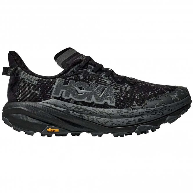 Speedgoat 6 Wide Gore-Tex Mens Waterproof Trail Running Shoes Black/Outer Orbit