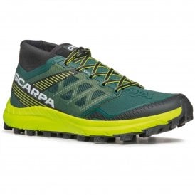 Spin ST Mens Trail Running Shoes Dark Green/Lime