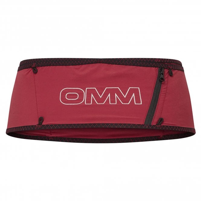 Stretch Waist Belt Dark Red