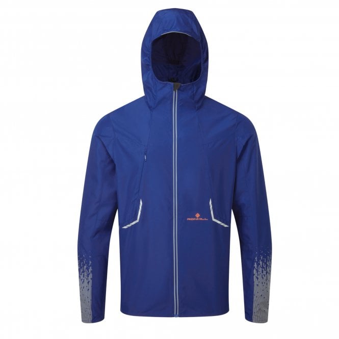 Tech Reflect Mens Running Jacket Ocean/Reflect