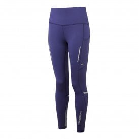 Tech Reflect Women's Running Tights Deep Ocean/Reflect