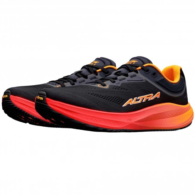 Torin 9 Mens Running Shoes Black/Orange Pop/Fiery Coral