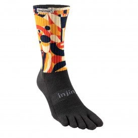 Trail Midweight Crew Mens Running Toe Socks Mariposa