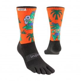 Trail Midweight Crew Mens Running Toe Socks Subtropical
