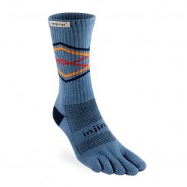 Trail Midweight Crew Unisex Running Toe Socks Lake