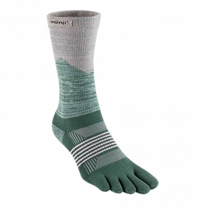 Trail Midweight Crew Womens Running Toe Socks Alpine