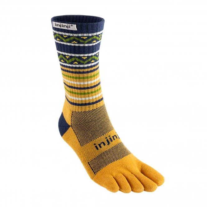 Trail Midweight Crew XTRALIFE UNISEX Running Toe Socks Dijon
