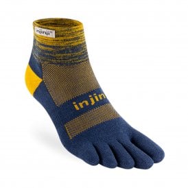 Trail Midweight Mini-Crew Unisex Running Toe Socks Moonlit