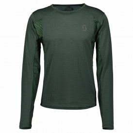 Trail Run Men's Long Sleeved T-Shirt Smoked Green/Frost Green