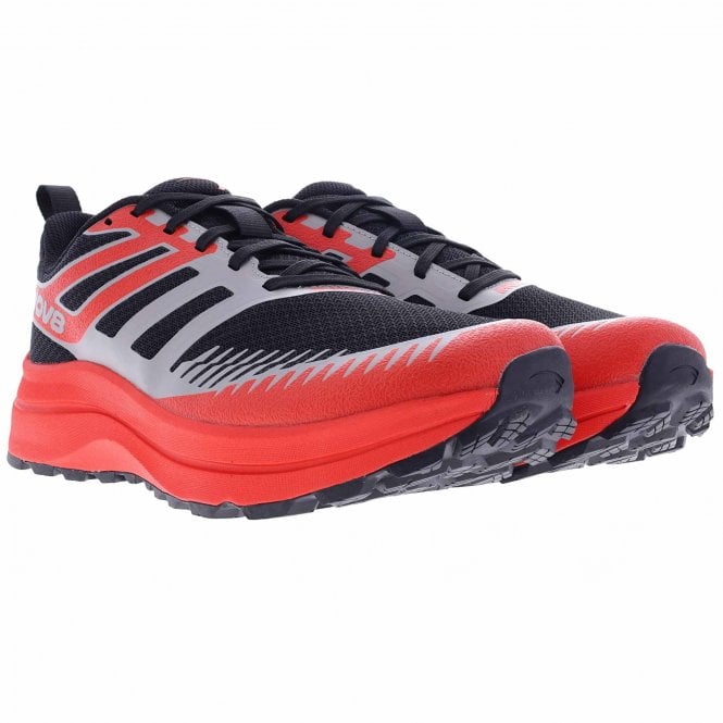 TrailFly Max Wide Men's Trail Running Shoes Black/Light Grey/Red