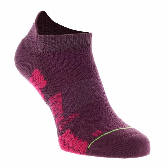TrailFly Sock Low Twin Pack Womens Running Socks 1x Teal & 1x Purple