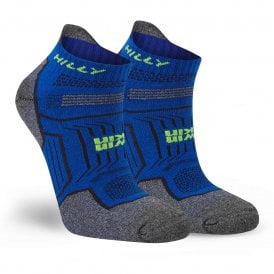 Twin Skin Socklet Running Socks Cobalt/Grey Marl