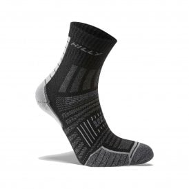 Twinskin Anklet Mens Dual Layer Moisture Wicking Running Socks Black/Grey Marl