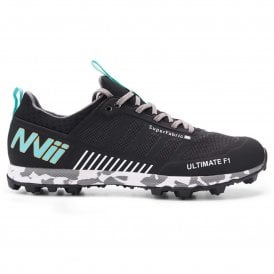 Ultimate F1 Orienteering Shoes with Metal Studs Unisex Black