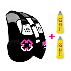Ultra Running Hydration Vest (2x Softflasks 500ml Included) Black/Pink