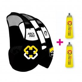 Ultra Running Hydration Vest (2x Softflasks 500ml Included) Black/Yellow