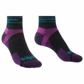 Ultralight T2 Merino Sport Low Cut Womens Running Socks Damson