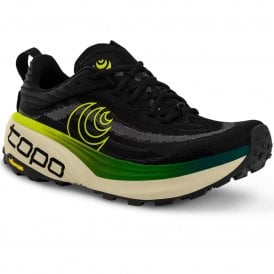 Vista Wide Mens Trail Running Shoes Black/Lime