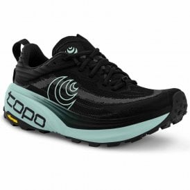Vista Wide Womens Trail Running Shoes Black/Mint