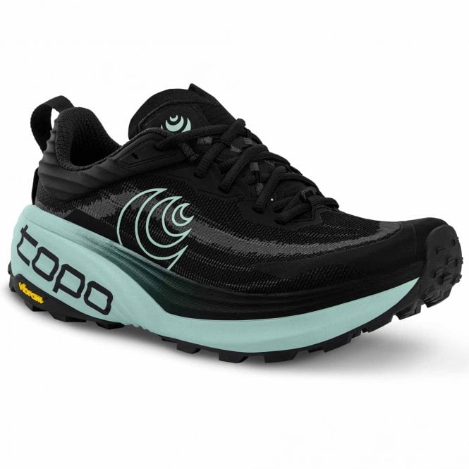 Vista Womens Trail Running Shoes Black/Mint