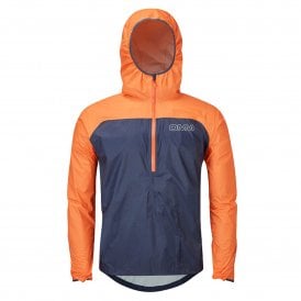 Wisp Smock Mens Waterproof Running Jacket Navy/Orange