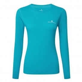 Women's Core Long Sleeved Tee Azure/Bright White