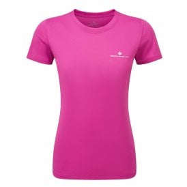 Women's Core Short Sleeved Tee Razzmataz/Bright White