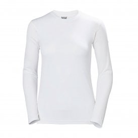 Women's HH Tech Long Sleeve Crew Shirt Light Grey