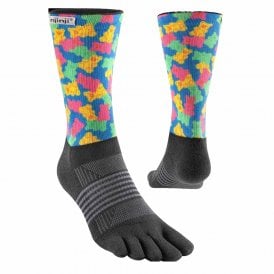 Women's Spectrum Trail Midweight Crew Running Toe Socks Gummy Bears