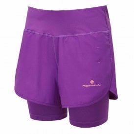 Women's Tech 4.5" Twin Short Grape Juice/Saffron
