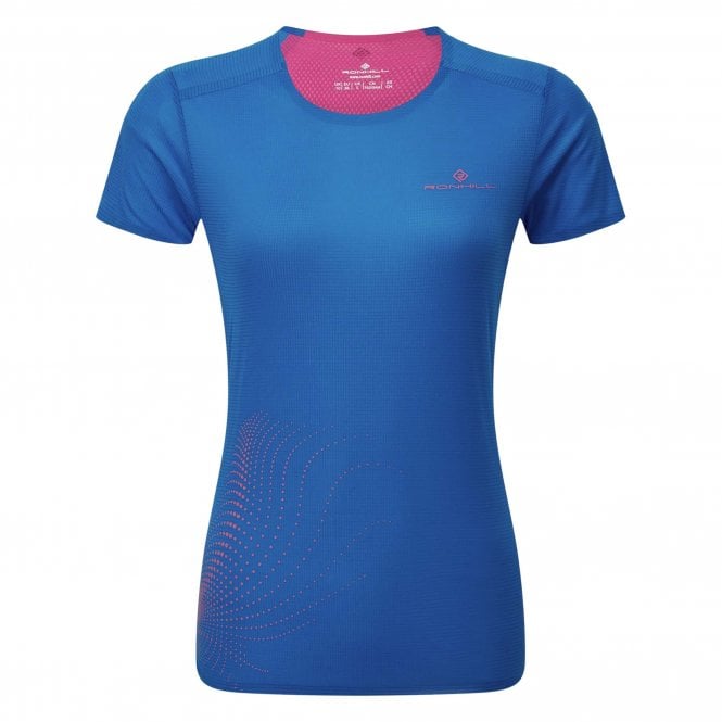 Women's Tech Race S/S Tee Classic Blue/Exuberance