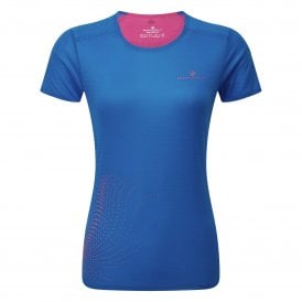 Women's Tech Race S/S Tee Classic Blue/Exuberance