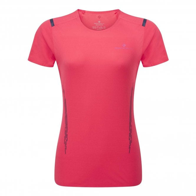 Women's Tech Race S/S Tee Sunset/Razzmatazz