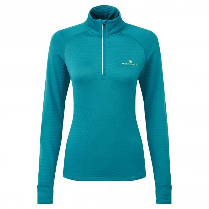 Women's Tech Winter 1/2 Zip Running Top Marine/Acid
